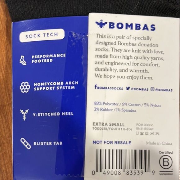 Bombas size xs bundle it two socks. - Picture 3 of 3